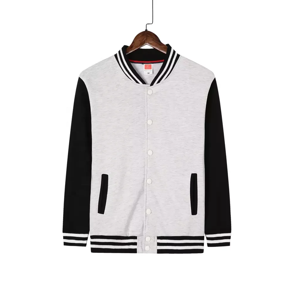 2023 Ready To Ship American Retro Coat PU Leather Letterman Jacket Embroidered Baseball Jacket for Men