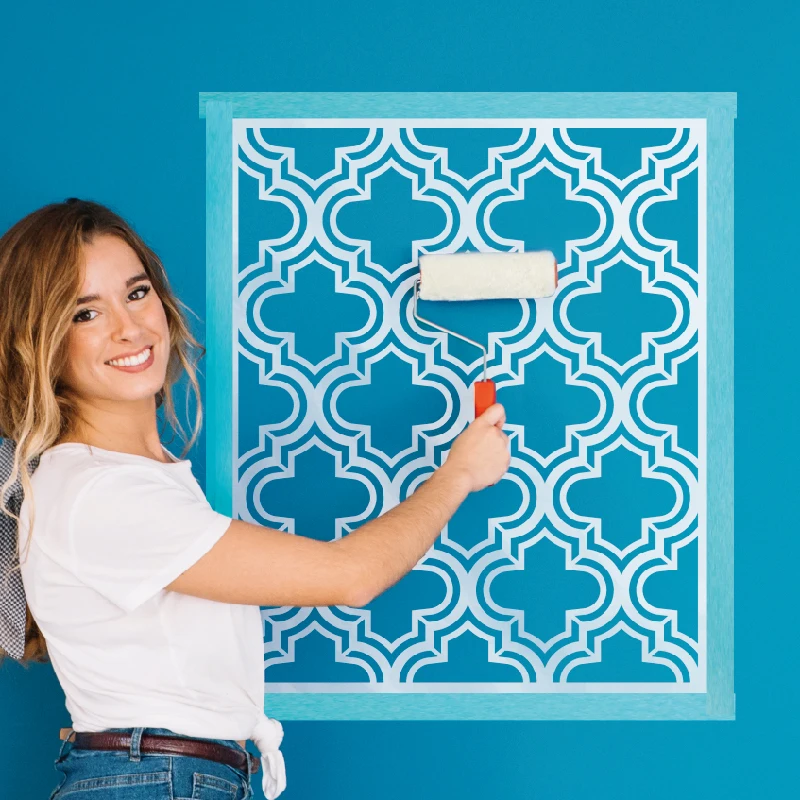 Прочный пластиковый большой трафарет для рисования на стене и