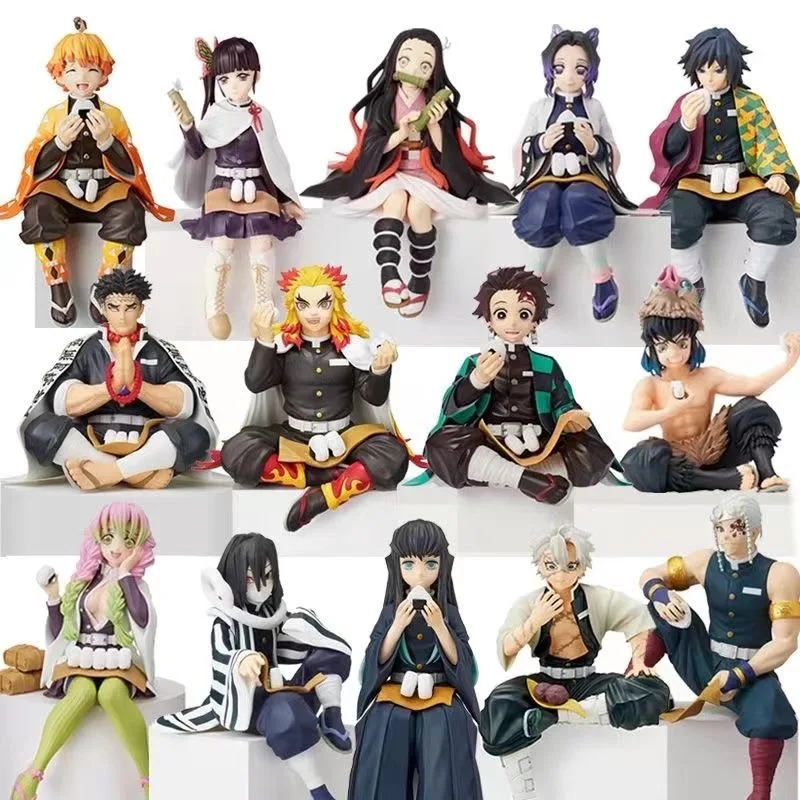 Kawaii Nezuko Demon Slayer Anime Action Figure Toy Free Shipping Kids Item for Boys Hobbies