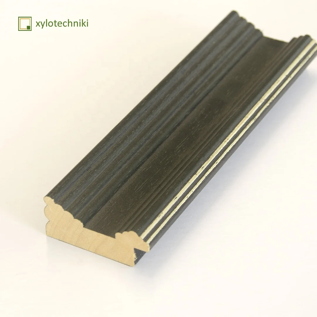 Wooden Frame Mouldings Ayous 3 colours black with silver, black with gold, white  Frame for Wall A1,A2,A3,A4,A5 custom sizes