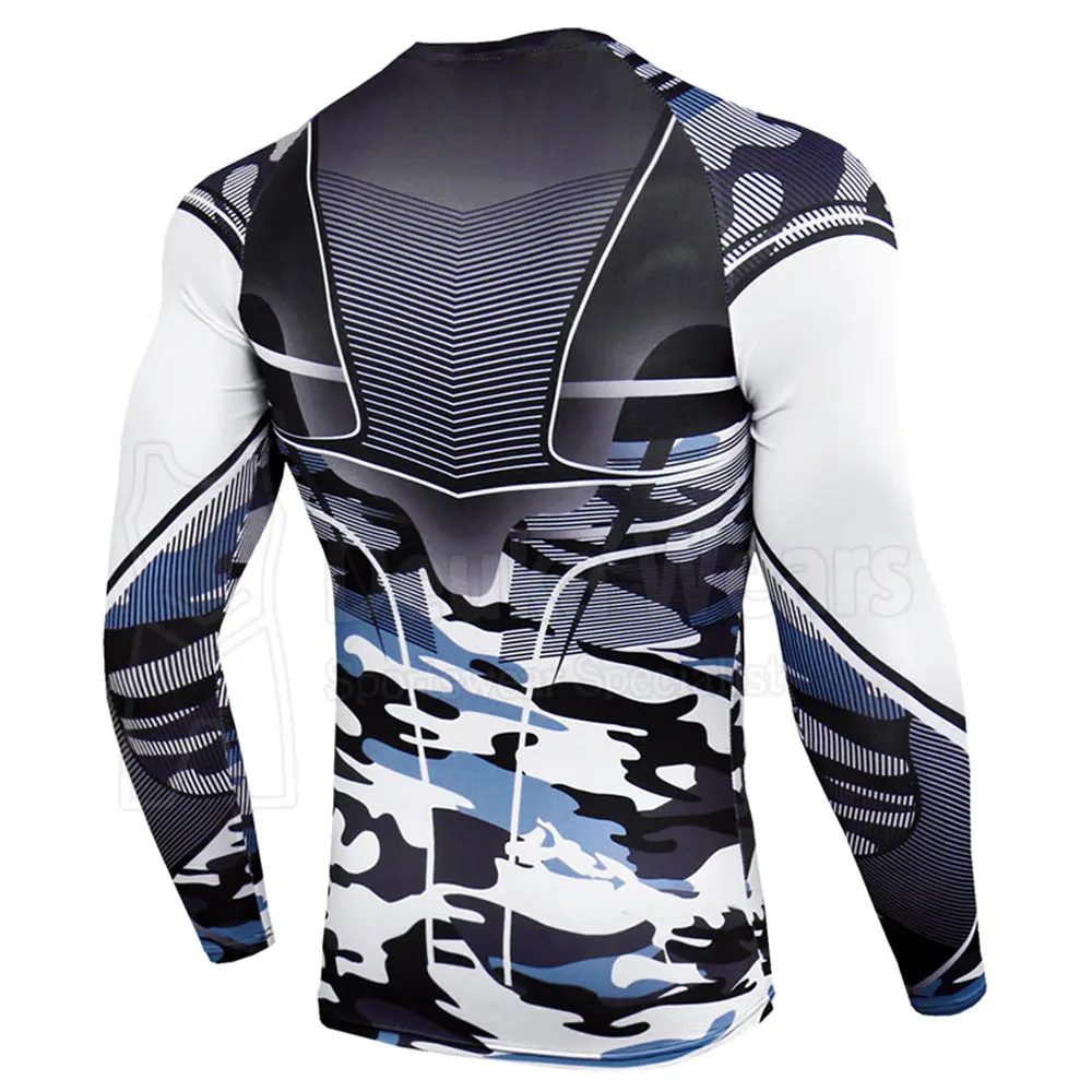 OEM Factory Made Custom Design High Quality Rash Guard With Custom Logo Sublimation Printed Men Rash Guard Custom Sport Wears