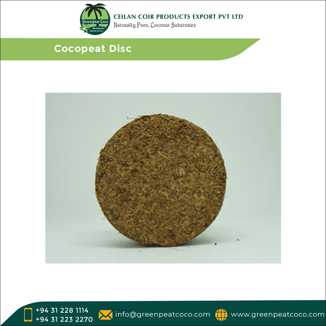 Wholesale Selling Greenhouse Horticulture 100% Natural Cocopeat Fiber Grow Disc for Planting Flowers at Reasonable Price