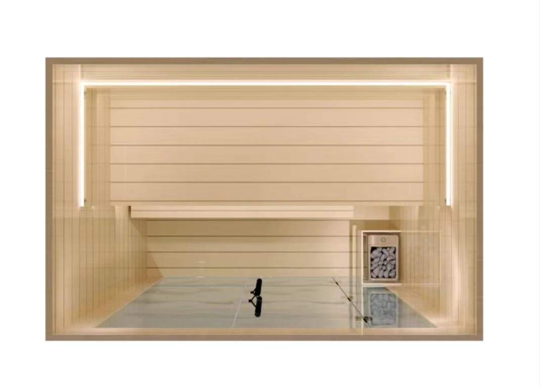 2024 Custom Traditional Steam Sauna Room with Heater Indoor Sauna Room