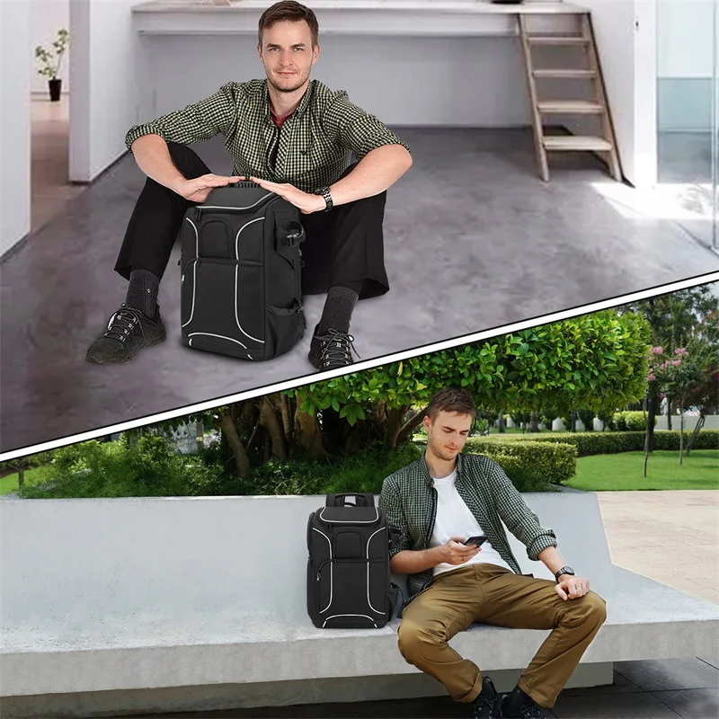 Camera Backpack Waterproof Photography Accessories Storage Bagpack with Lens Pouch and Tripod Holder Digital Camera Video Bag