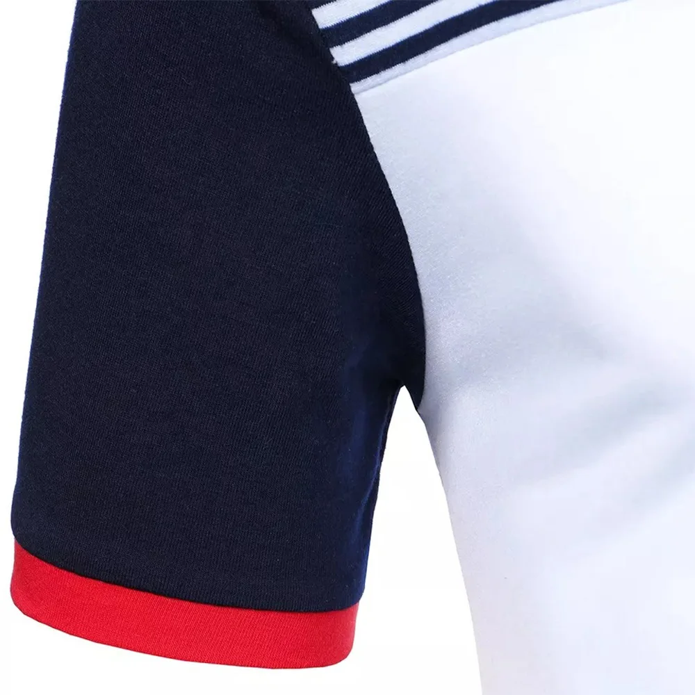 Cotton Wholesale Men T-shirts Stitching Sports Tight Men Polo Shirts Plain Golf Polo Blank T Shirt Comfortable