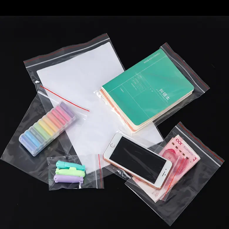 Manufacturing Wholesale Custom in Stock Reclosable clear Zipper Plastic Ziplock Bag