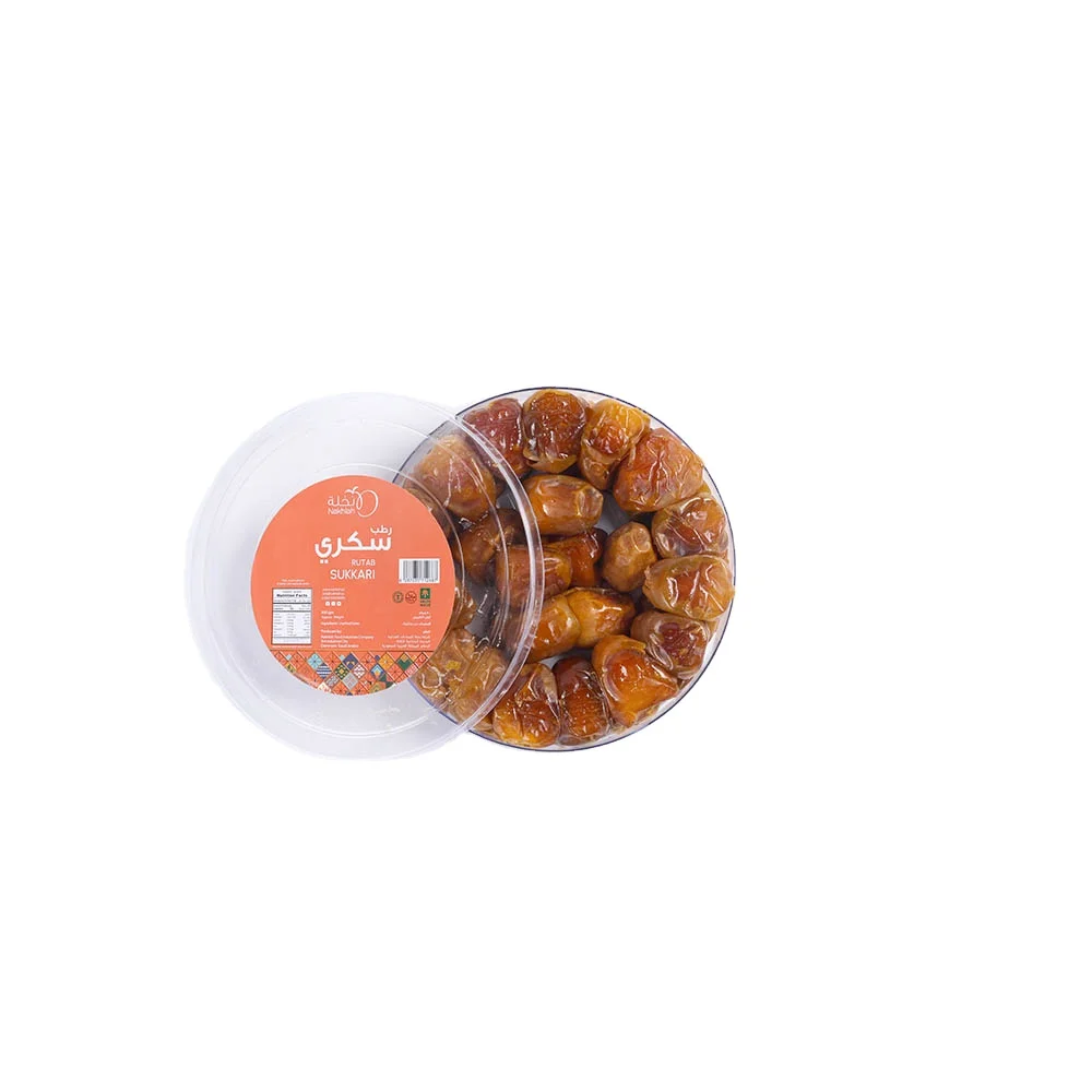 Fresh Sukkari Rutab Dates in 500g Dates Crystal Box Saudi Arabia Sokkary Rotab