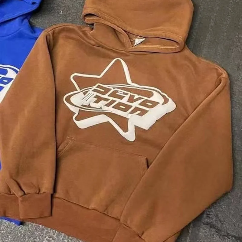 OEM Custom Unisex 3d Puff Print Men Pink Hoodies Streetwear Hip Hop Fashion Pullover Puff Printing Hoodies Unisex