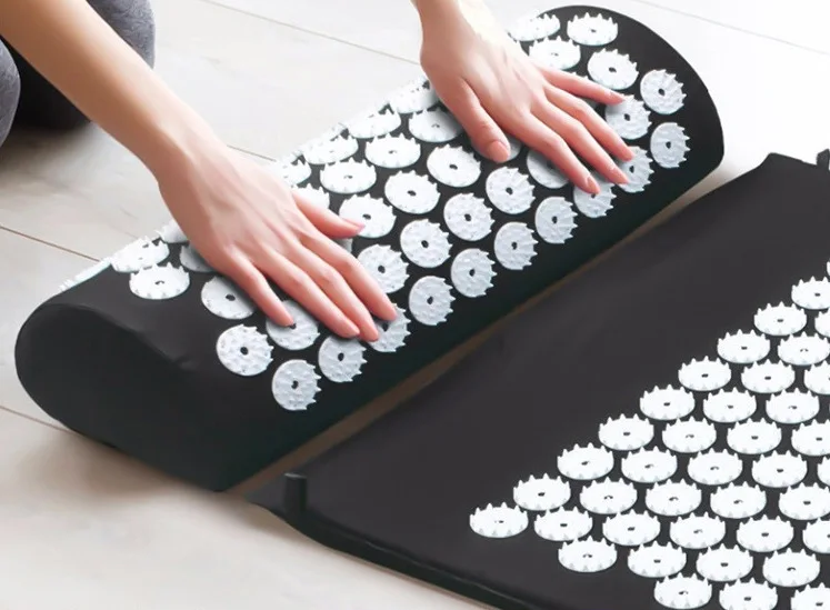 hot selling Yoga Massage Mat Acupressure Mat for Back Neck Needle Acupuncture Pad Pillow Set