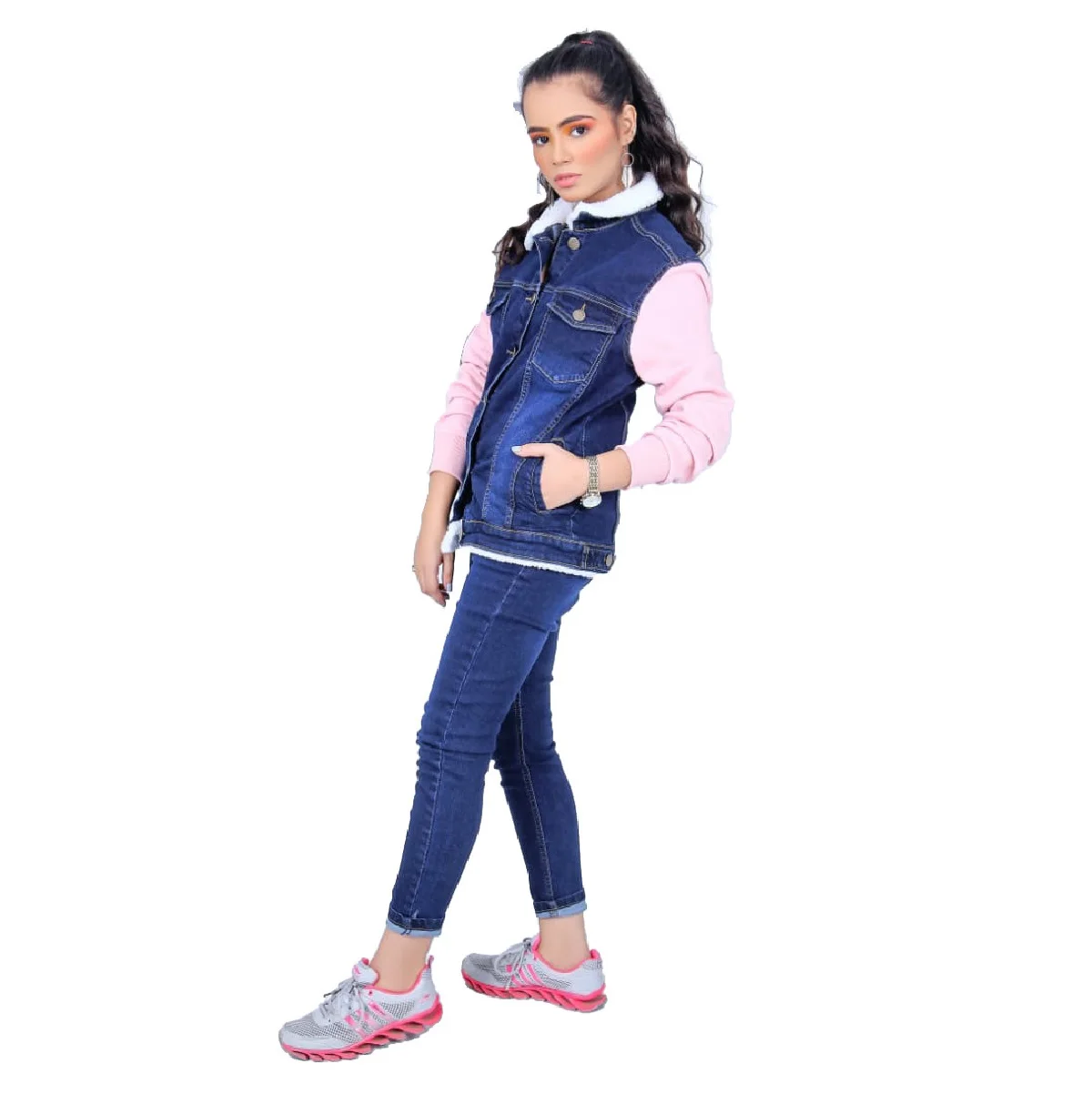 Factory Cheap Price Breathable High Quality Women Jeans Denim Jacket Top Selling Jacket 2024 With customized logo stuff shade et