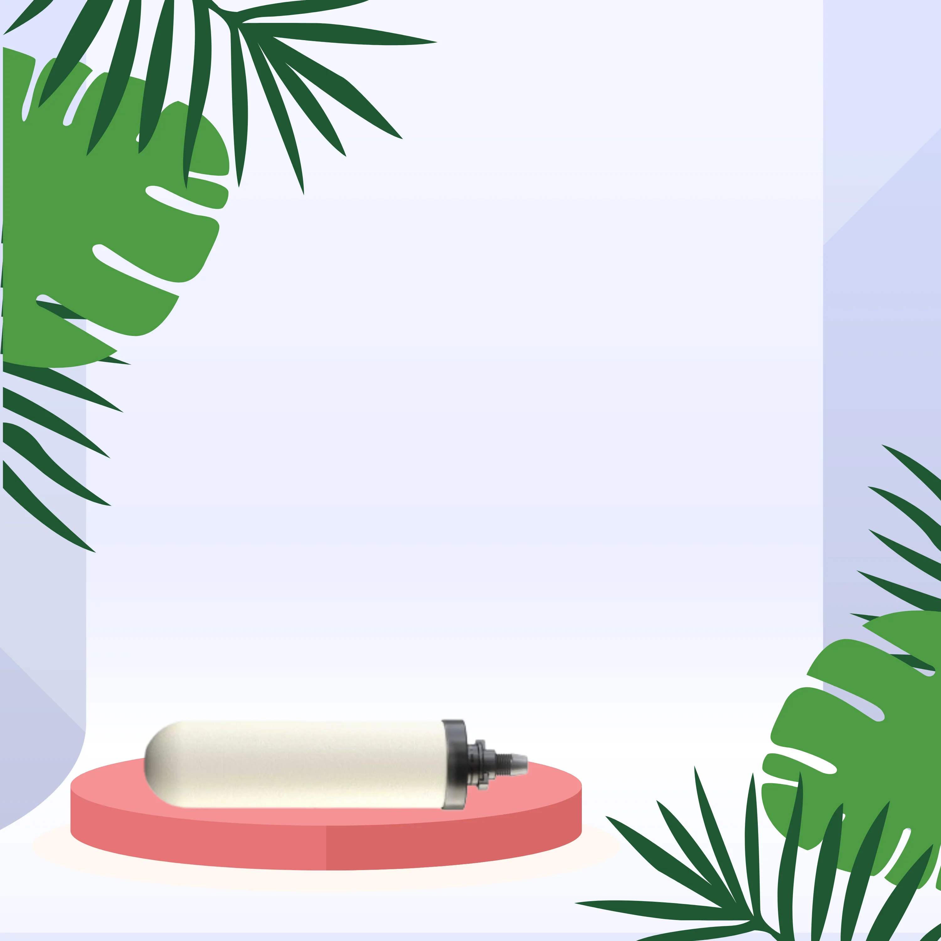 Super Selling Spirit 7 inch Ceramic Filter Cartridges with Activated Carbon Granules For Stainless Steel Drinking Water FIlter