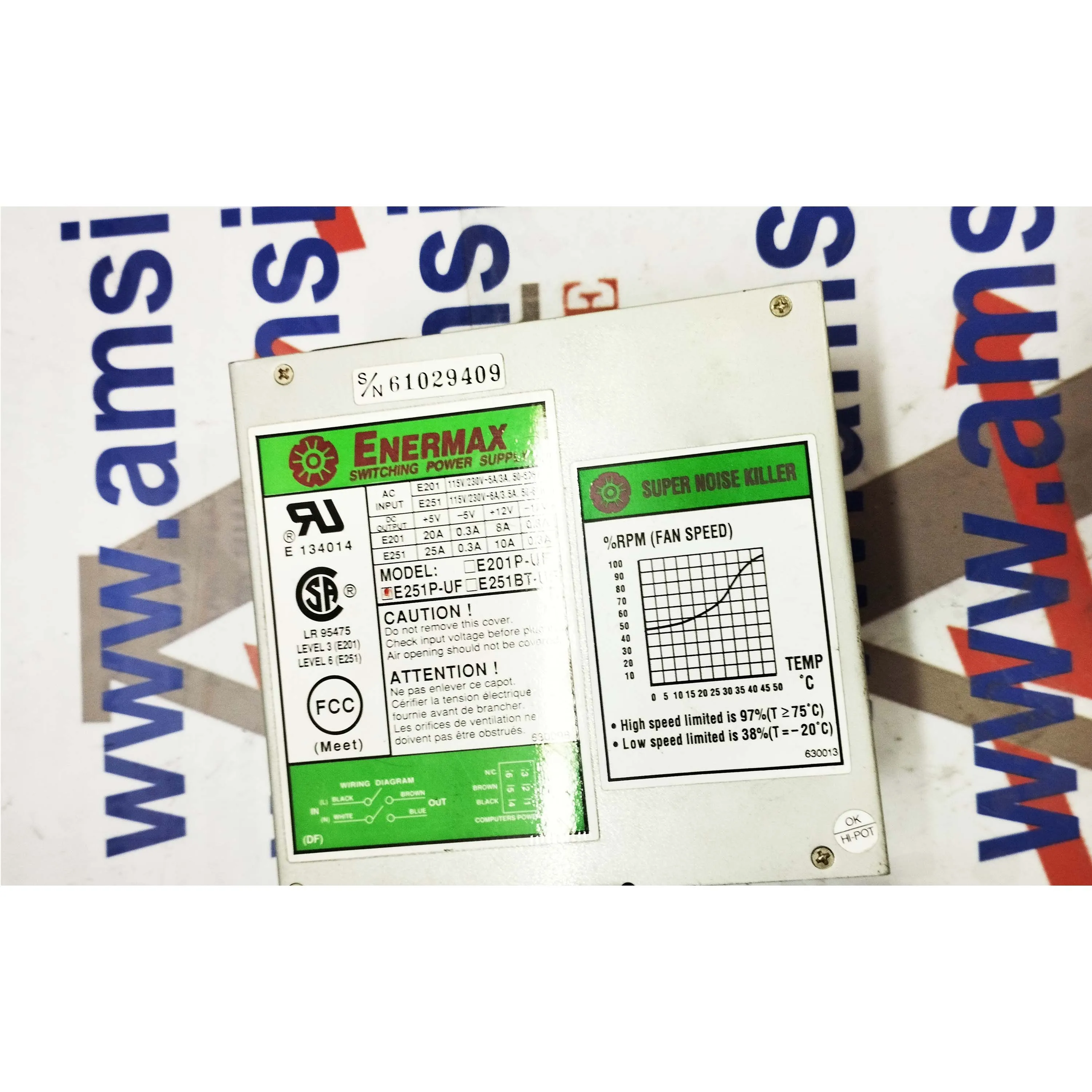 ENERMAX | E201P-UF | POWER SUPPLY - For use in industrial and cnc automation