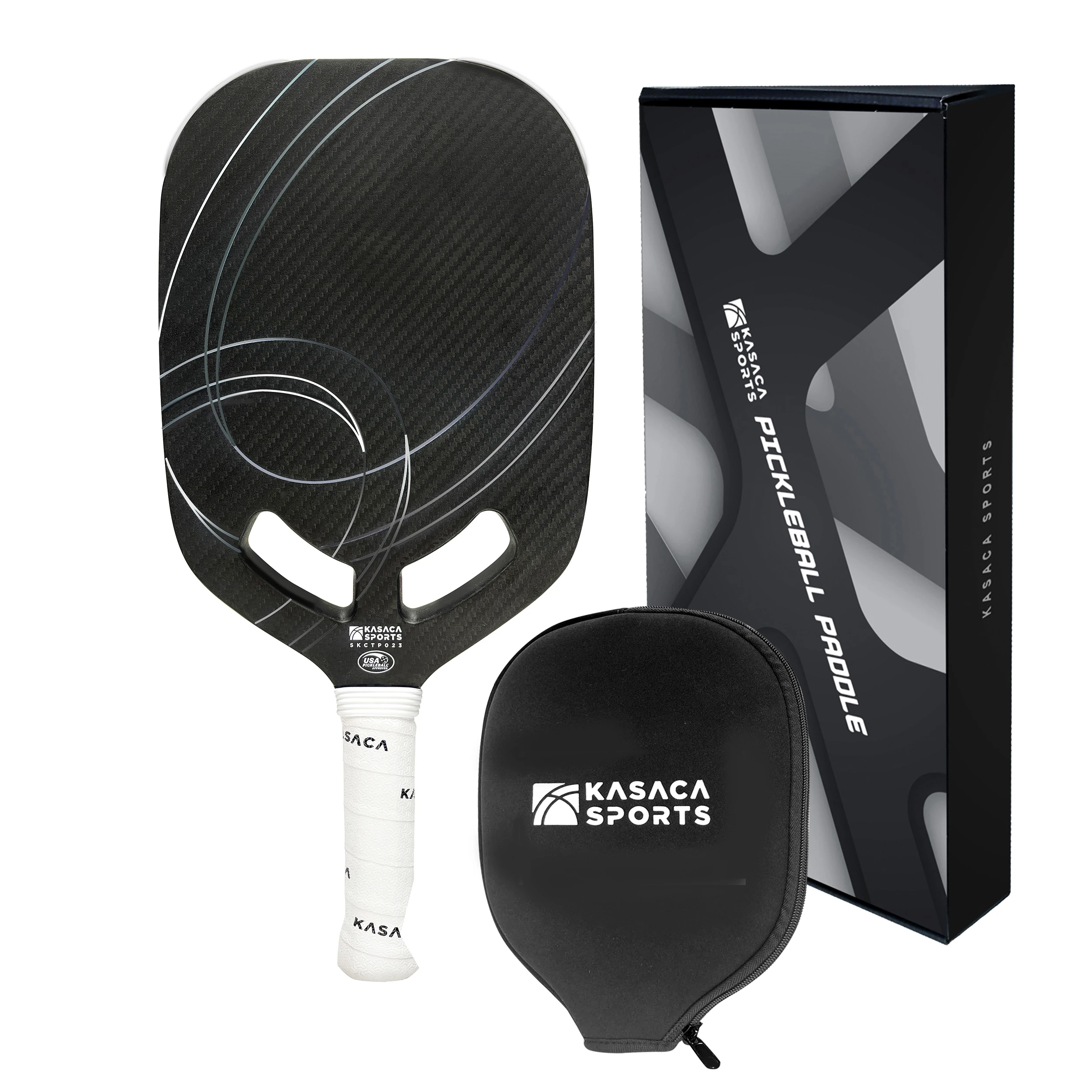 Оптовая продажа от производителя AERO SWIFT 3K, углепластиковая вытянутая рукоятка Pickleball Paddle с портативной сумкой