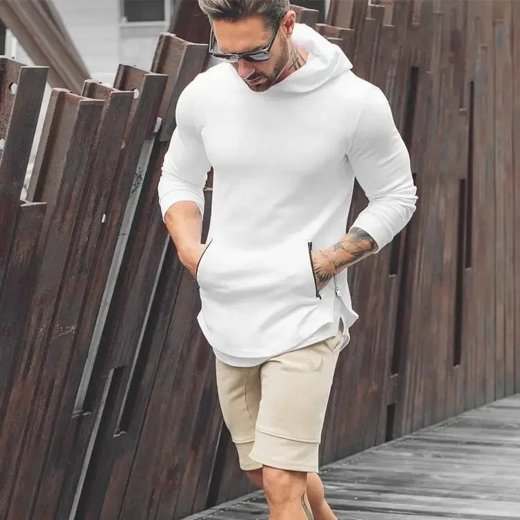 Sublimation Hoodie Gym Hemp Men Organic Pullover Zipper Pocket Custom Hoody Gym Wear Hoodie With Zippers And Pockets