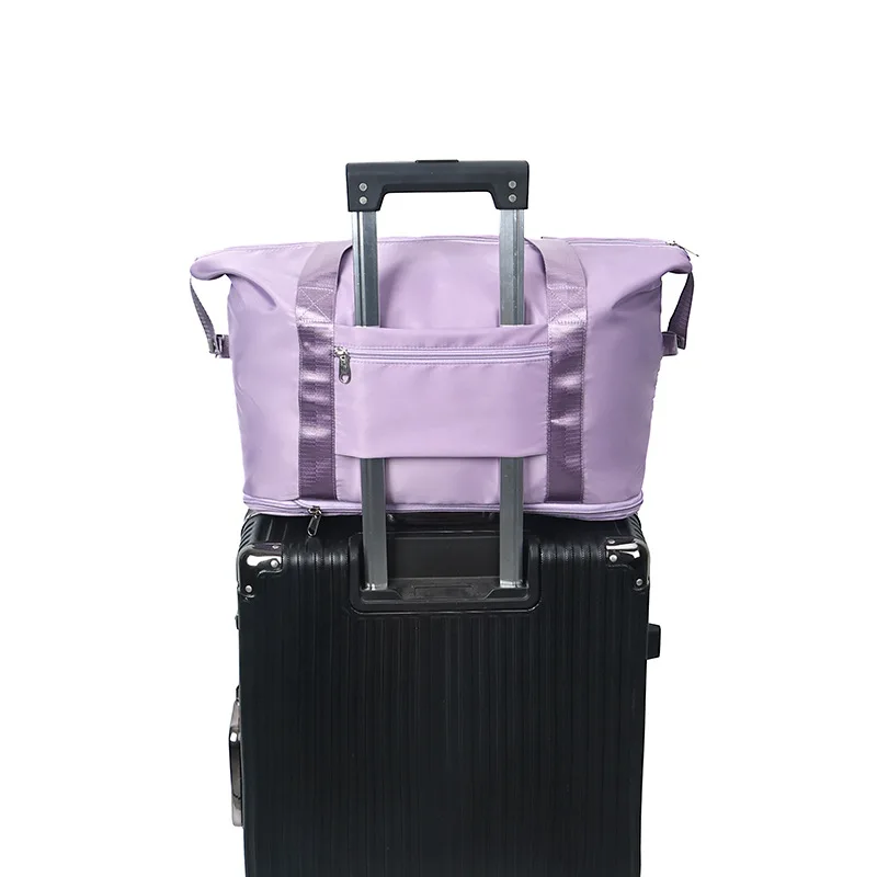 Large Capacity Folding Gym Backpack Sling Bags Tote Bag Duffle Overnight Foldable Travel Bags for Women