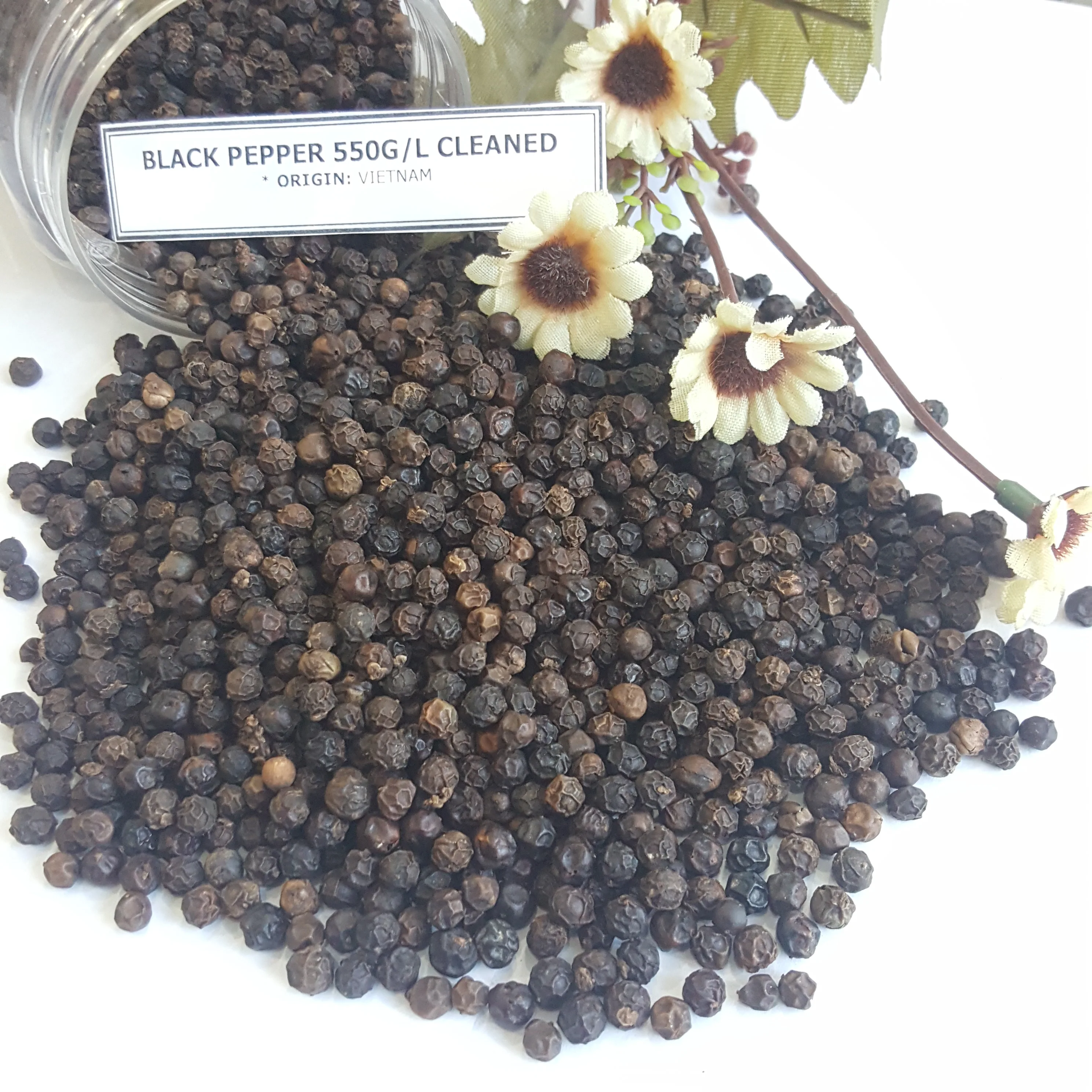 BLACK PEPPER 550GL 5MM WHITE PEPPER 630GL WHOLE PEPPER (WHITE & BLACK) HIGH QUALITY Anh Rice +84825431311