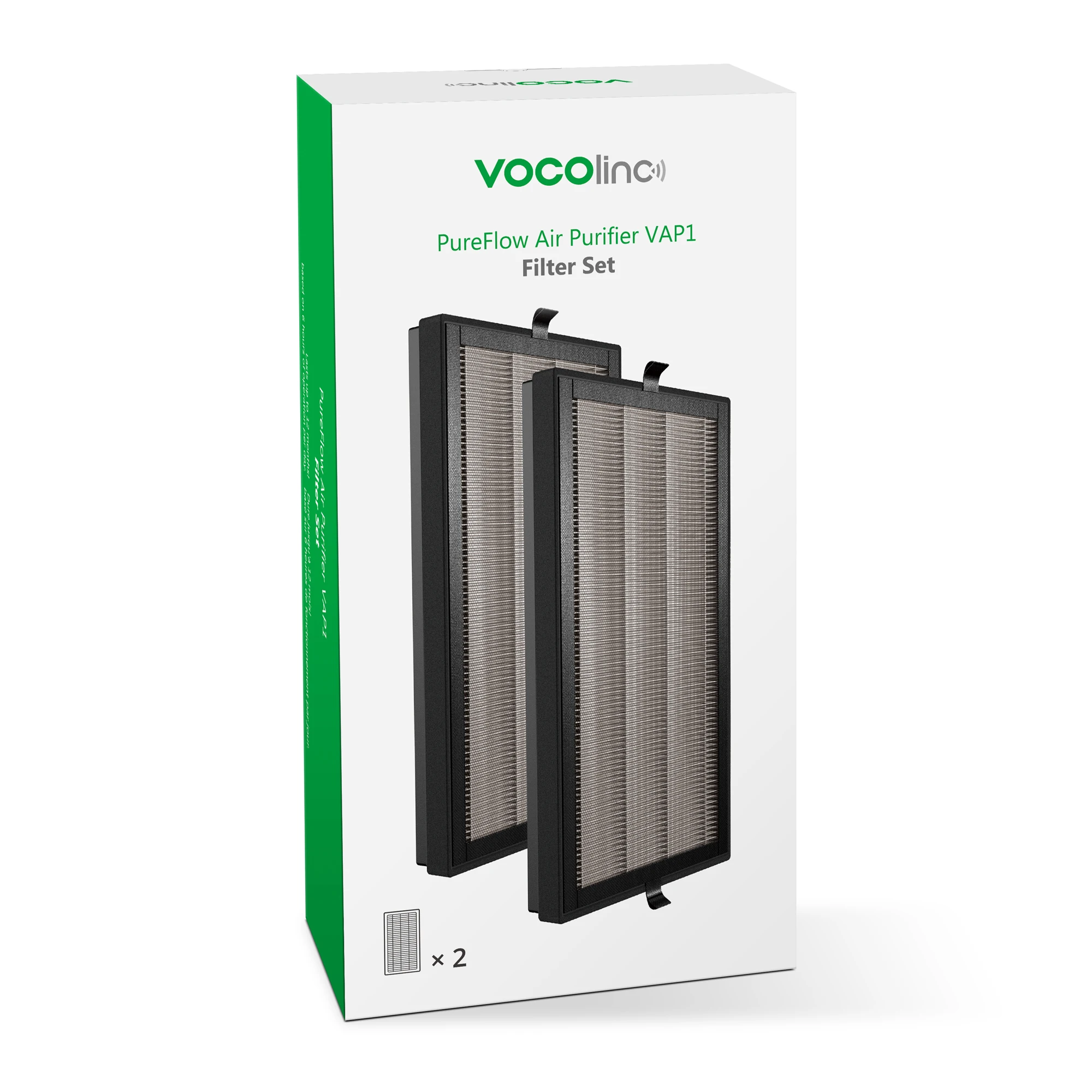 VOCOlinc Smart Air Purifier Spare Parts Including Activated Carbon with Washable HEPA13 Filter Sample Air Purifier filter