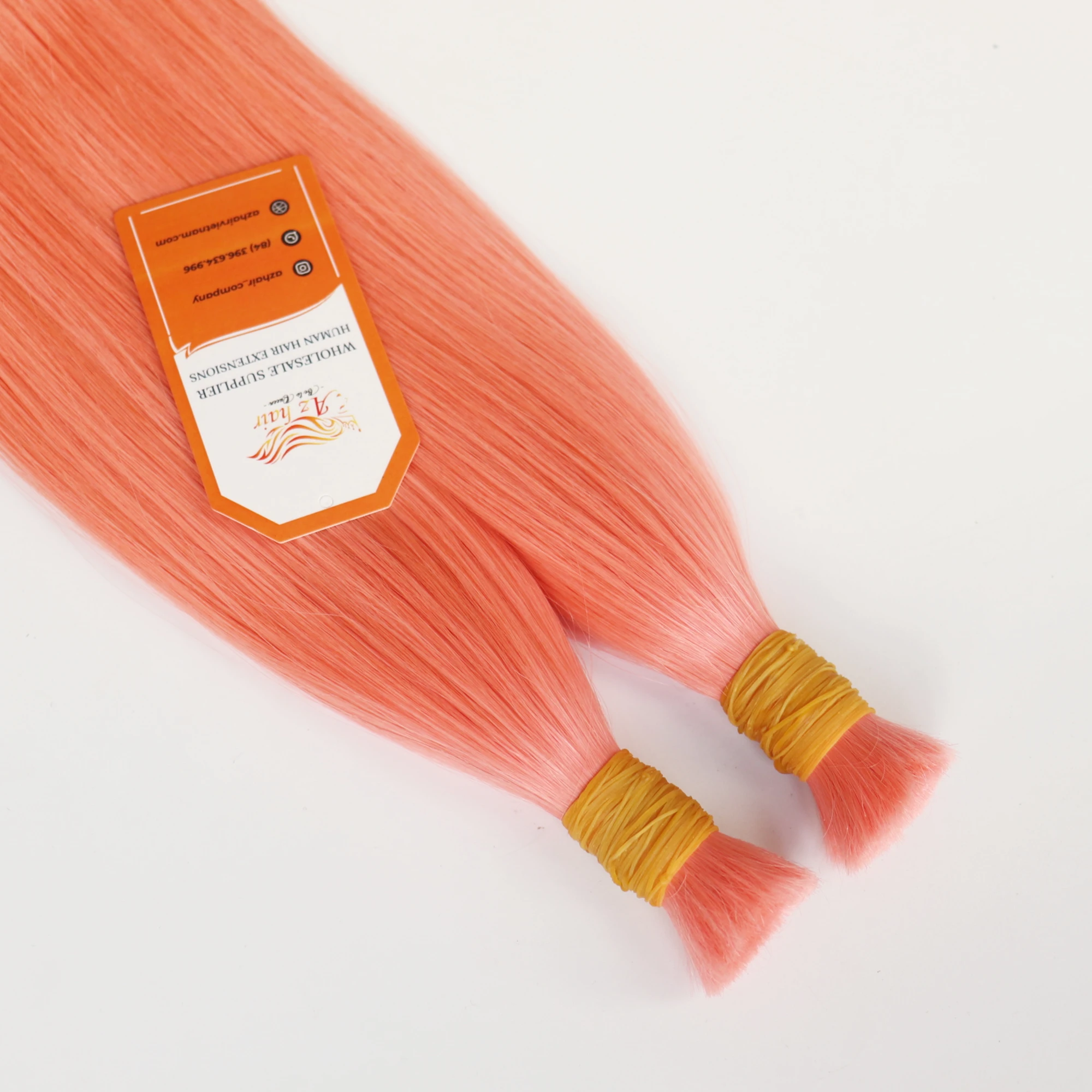 Top Quality Wholesale 100% Vietnamese Raw Cuticle Aligned Bulk Hair Extensions Double Drawn From Az Hair Vietnam