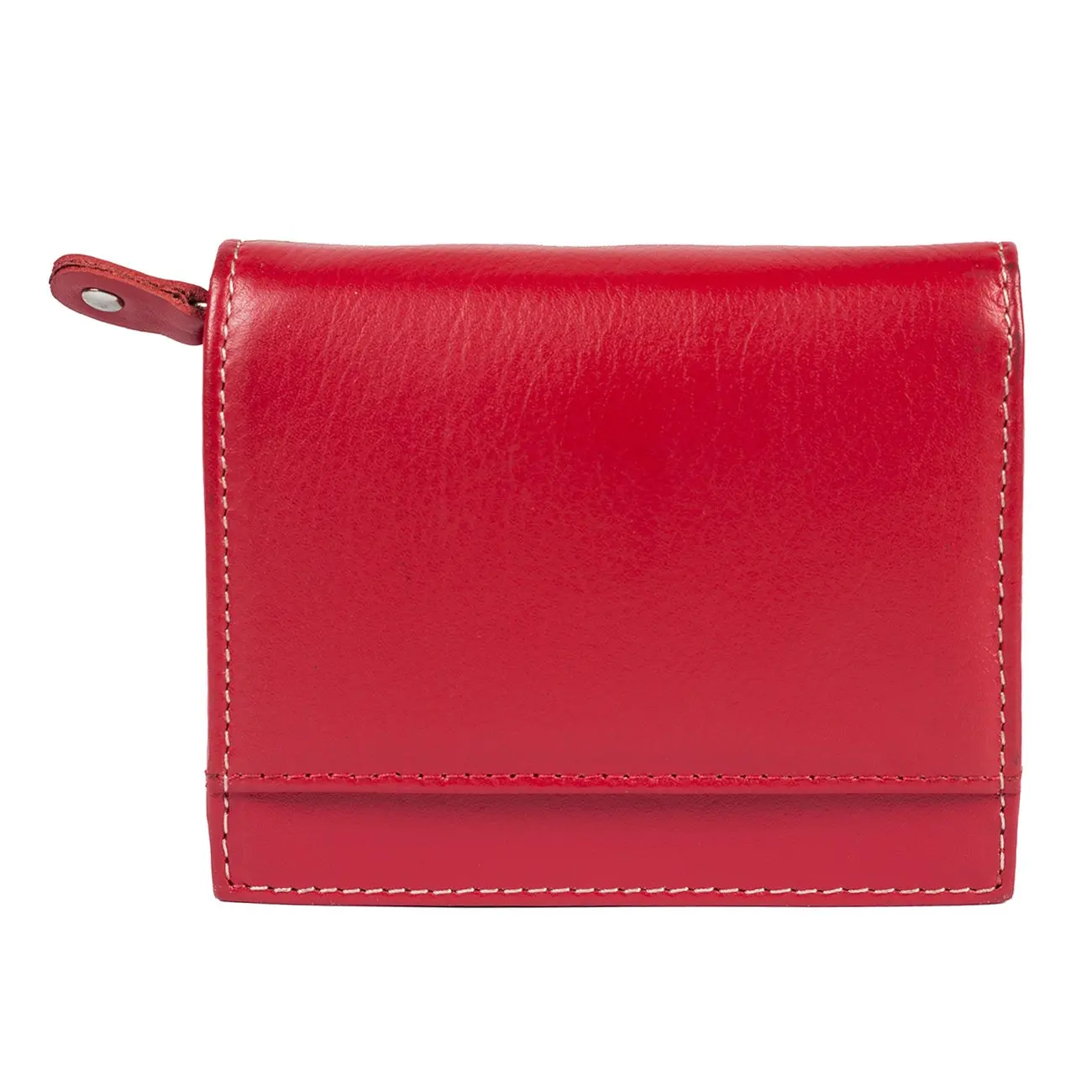 Am leather Ladies Wallet Red Color Hand Crafted Leather Purse Wallet for Women