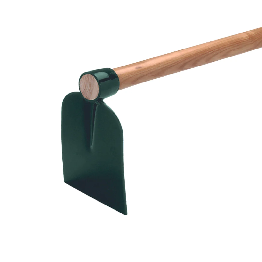 High Quality Large Solid Steel Hoe with Square Blade with handle 120 cm for farming agriculture