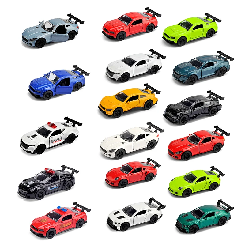 Custom 1:40 Scale Zinc Alloy Metal Doors Opened Pull Back Model Diecast Car Toys For Kid Metal Vehicle Toy
