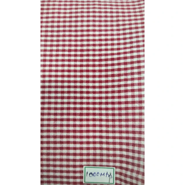 Хит продаж Высококачественная пряжа окрашенная тканая 100% хлопковая полоска ткань для одежды