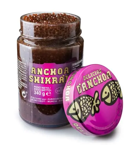 Top quality Spanish 340g Cantabrian anchovies in spheres for retail