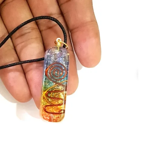 Экспортное качество золотой медный чип чакры Orgone кулон для заживления по оптовой цене поставщика из Индии