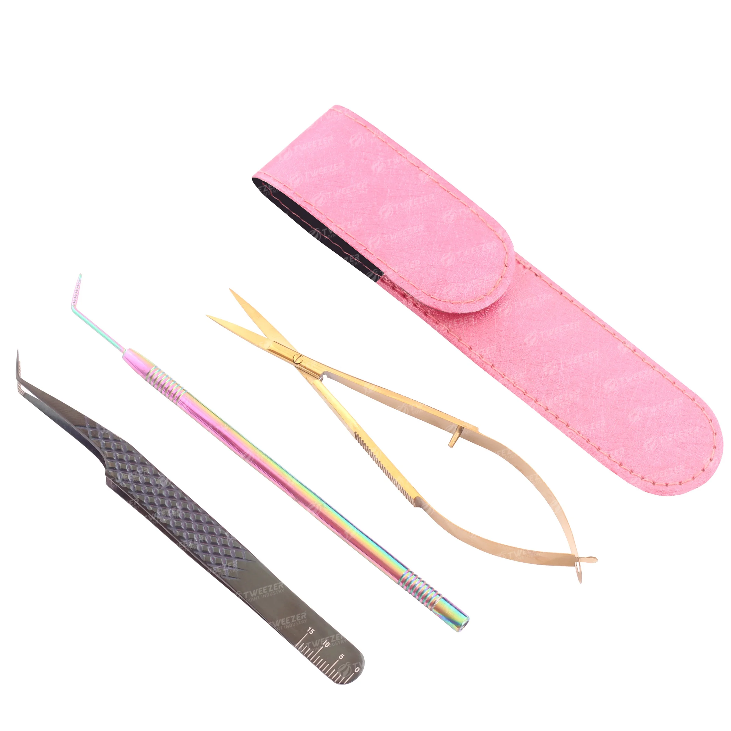 Оптовая продажа высококачественный инструмент для подъема и разделения ресниц из нержавеющей стали прививки с индивидуальным цветом