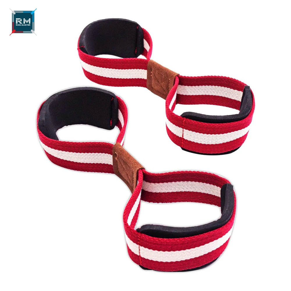 Fitness Safety Padded Figure 8 Lifting Straps for All Types of Lifting Exercises Including Powerlifting Weightlifting Shrugs