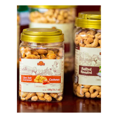 Vietnamese Supplier With Packaging 400g Plastic Jar Our Product Cashew Sea Salt Caramel Free Sample Available