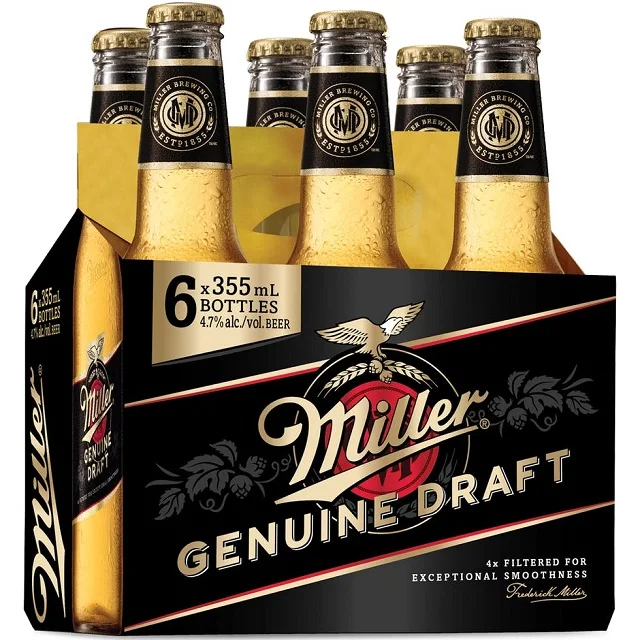 Miller High Life American Lager, 4.6% ABV, 12-pack 12oz beer bottles