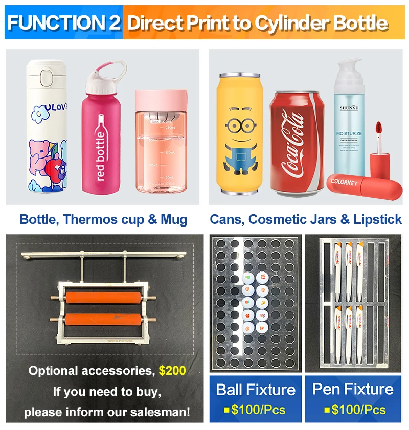 FUNSUN Big Sale Led UV Flatbed Printer 6090 UV DTF Printer for Souvenirs & Promotional A1 A2 A3 Bottle Phone Case UV Printer