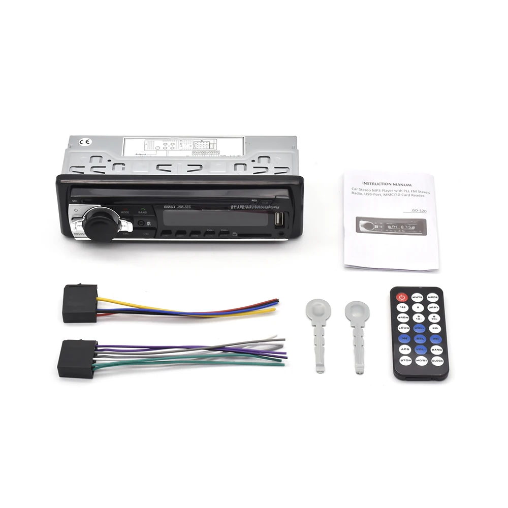 Universal Car stereotype Radio BT FM MP3 Aux with USB Model number SD 520