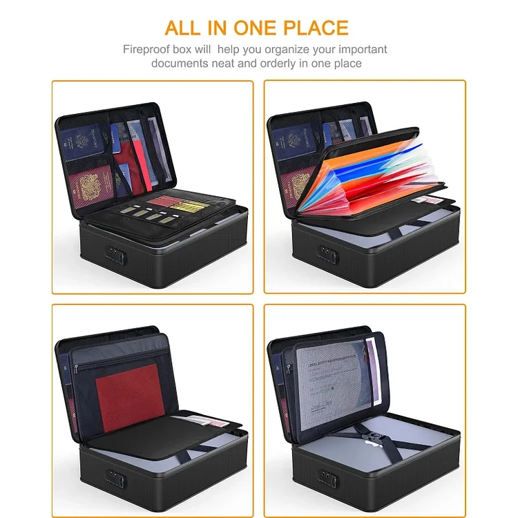 7 карманов органайзер для документов с ручкой переносная сумка хранения важных коробка гармошкой