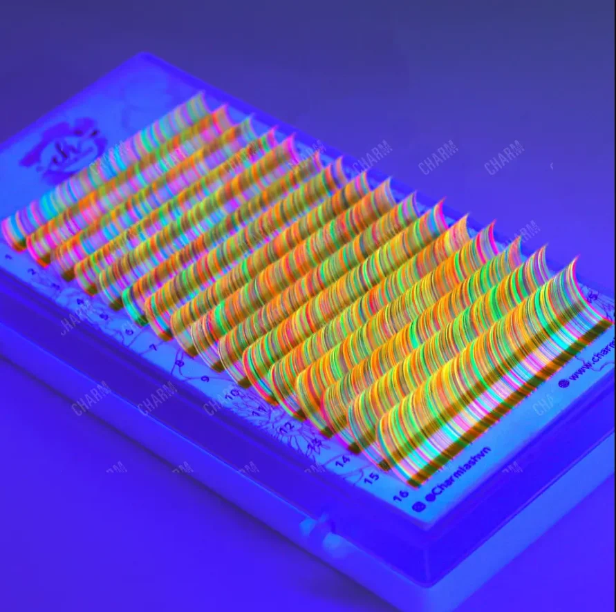 Накладные ресницы Сияющие в темноте экологически чистые накладные товары для веганов индивидуальная упаковка ресниц прямая цена от производителя