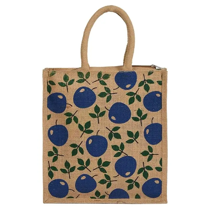 Customizing Printed fashion reusable beach tote grocery shopping jute bags Custom Printing Eco Friendly Jute Tote Bag