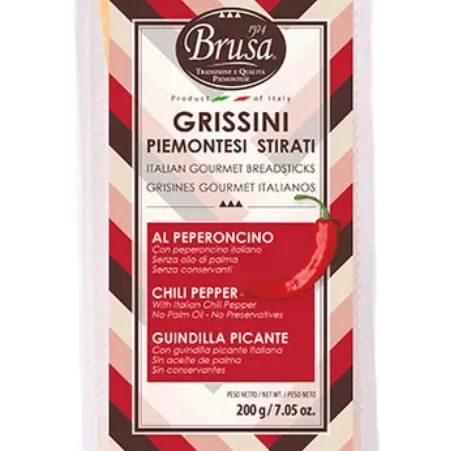 made in italy good quality chili breadsticks easy bag snacks for appetizer