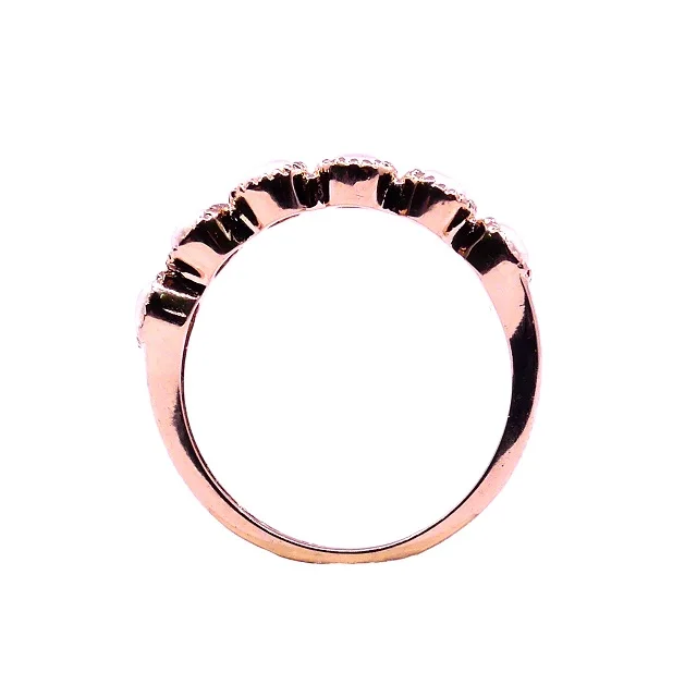 14K Pure Gold Fashionable and Adjustable Pearl Precious Gemstones Rings. Beautiful, Trendy and Charm Pearl Diamond Rings.