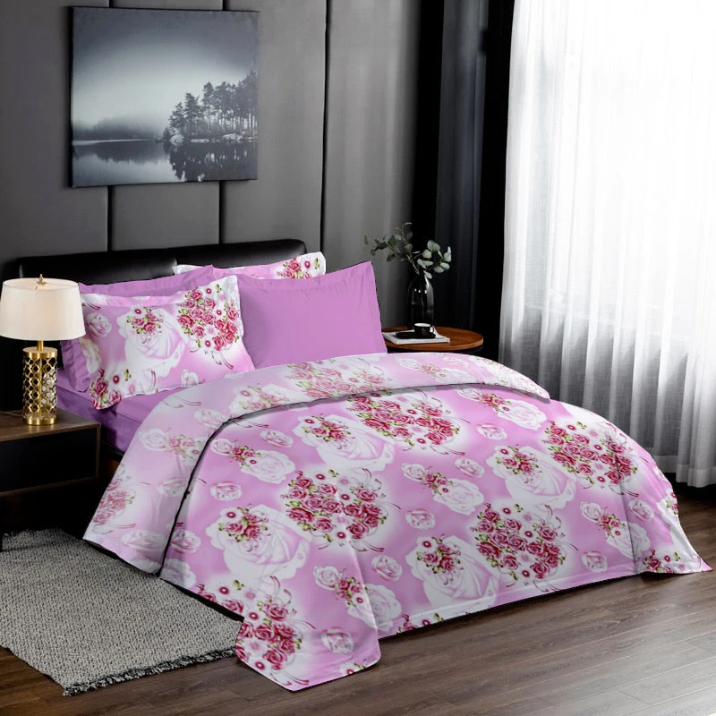 Wholesale 6 PCS Microfiber Bed Sheet Sets Home Hotel Sheets Bedding Set Bedsheets king Size Sheet Sets Bedding Wholesales Cheap