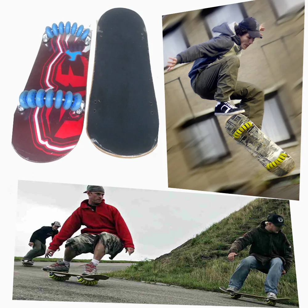 Outdoor extreme roller skating sports Large board multi-wheel skateboard