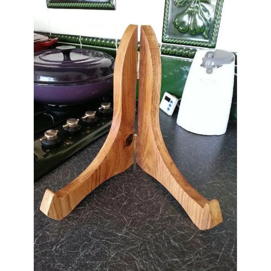 Made In India Supply Wooden Cookbook Stand For Countertop New Arrival American Style Musical Notes Or Master chef Note Stand