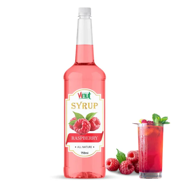Fresh Raspberry 100% Natural 750ml Vinut Syrup Bottle Raspberry from Vietnam Suppliers Manufacturers