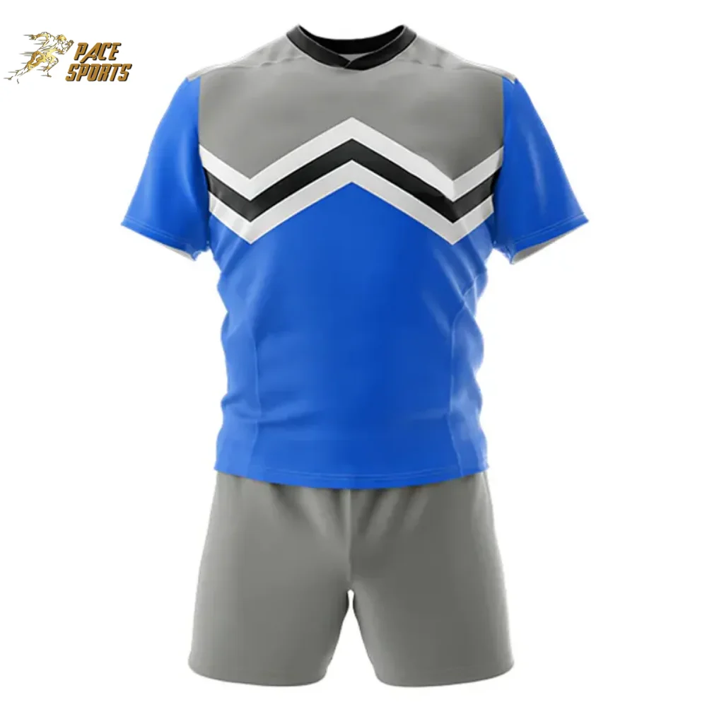 New Hot Sale Thick Sublimated Latest Design High Quality Custom Rugby Shirt With Shorts Uniform Set