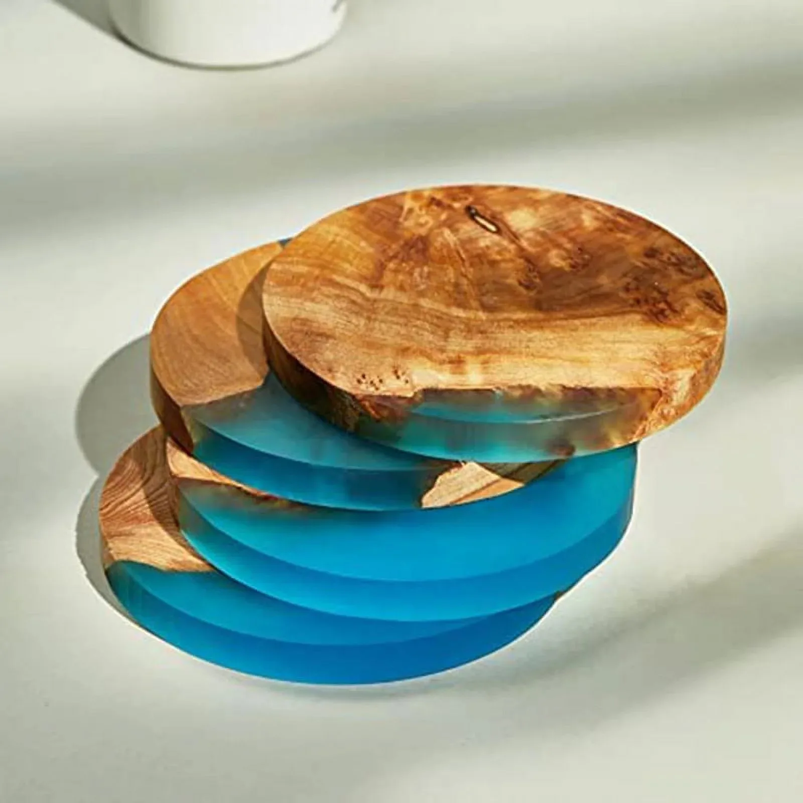 New Arrival Table Top Decorative Resin Coasters OEM Customized Size Designed Resin Art Coasters Supplier From India