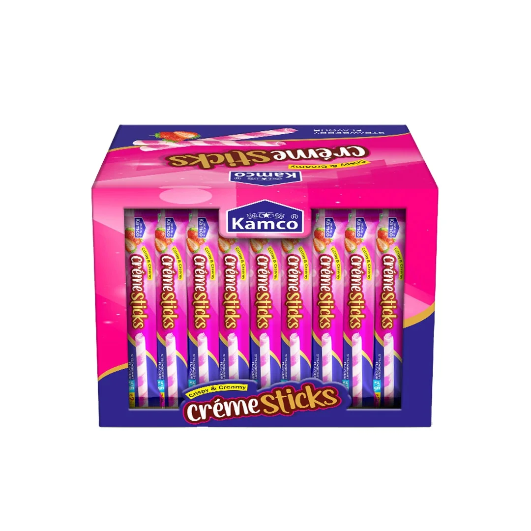 Export Quality Creme Sticks Strawberry Flavored