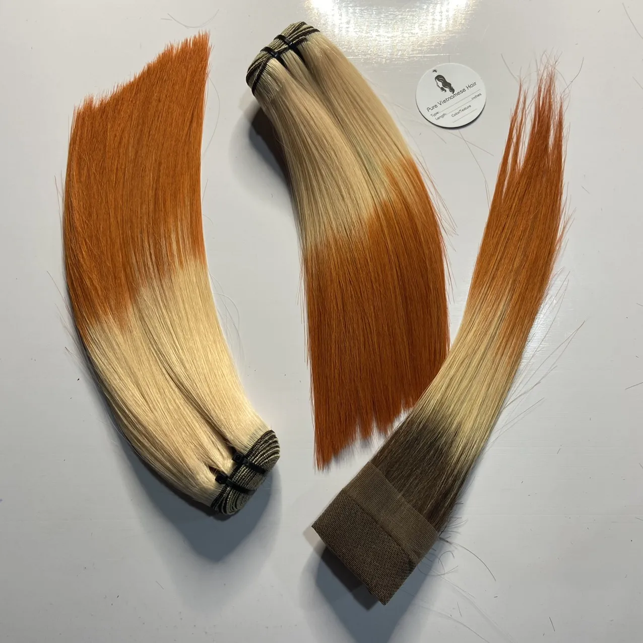 Пианино красный черный цвет прямые волосы 100% вьетнамских человеческих волос могут быть окрашены во все цвета длина 20 дюймов