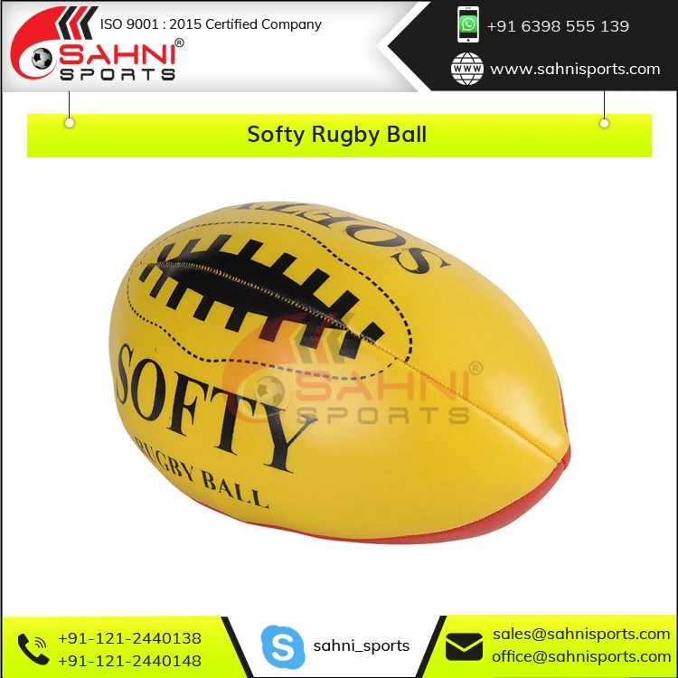 Top Quality Wholesale Kids Play Education and Learning Toys Soft Vinyl Fabric Rugby Ball Available in Different Colors