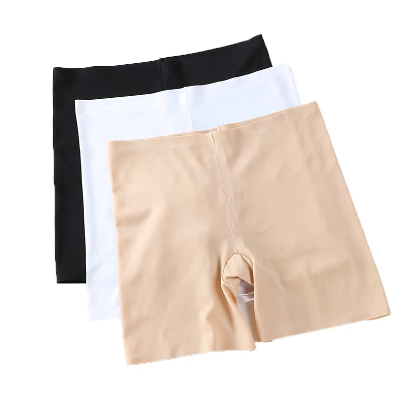 Wholesale Plu Size Thigh Length Boyshorts High Elasticity Boxer Panties Nylon Slim Thigh Boy Shorts Panty For Women