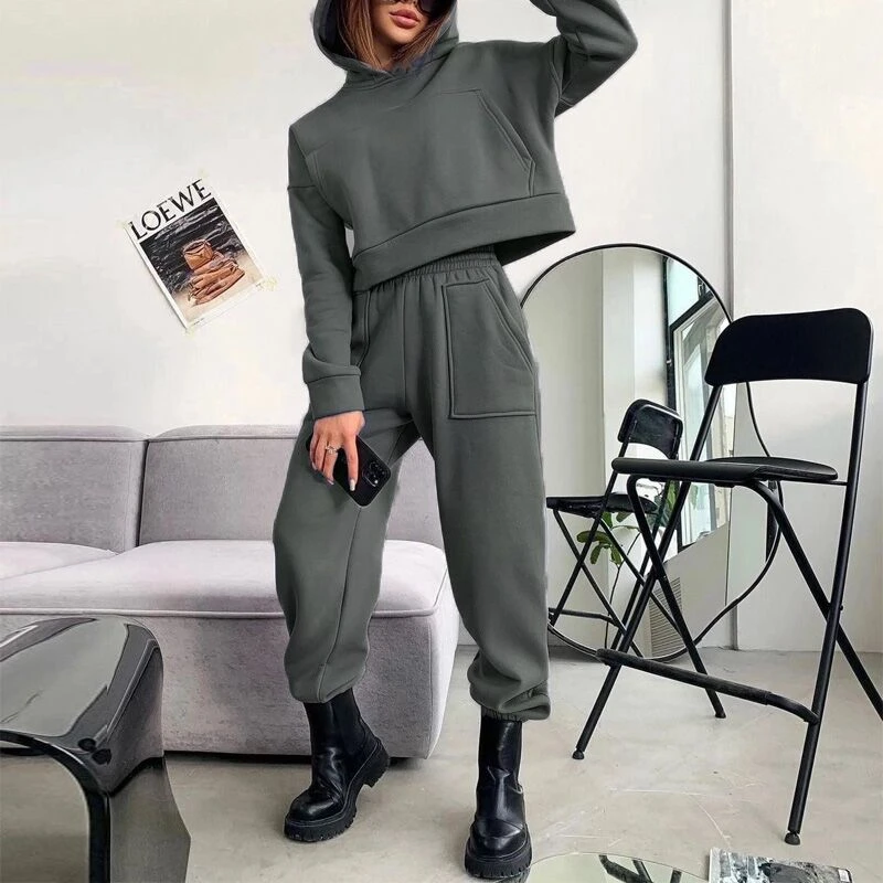 Men Sports Track Suit /Fitted Sweatsuit 2 Piece Custom Women  Sport Jogging Suits Plain Tracksuit